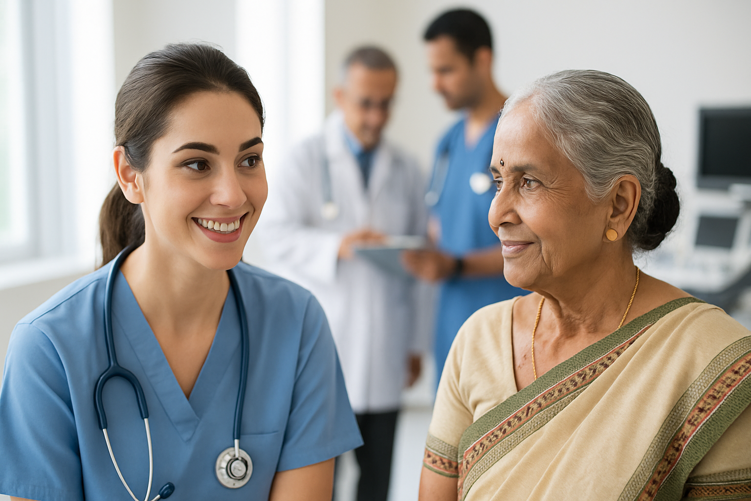 Students in hospital